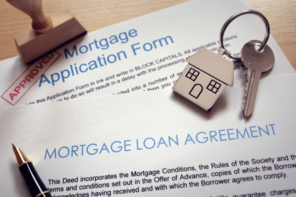 Mortgage loan application for a house in Champaign, Illinois